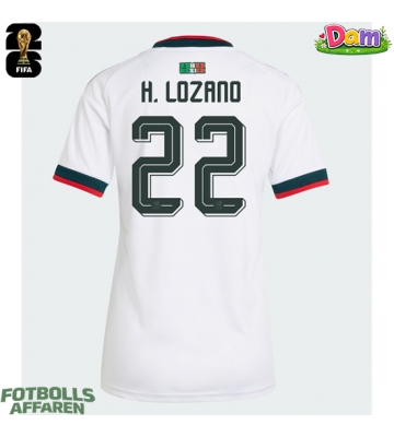 Mexiko Hirving Lozano #22 Bortatröja Kvinnor VM 2026 Kortärmad